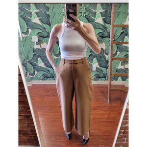 NWT LBV Wide-leg Cropped Trouser in Beige Camel